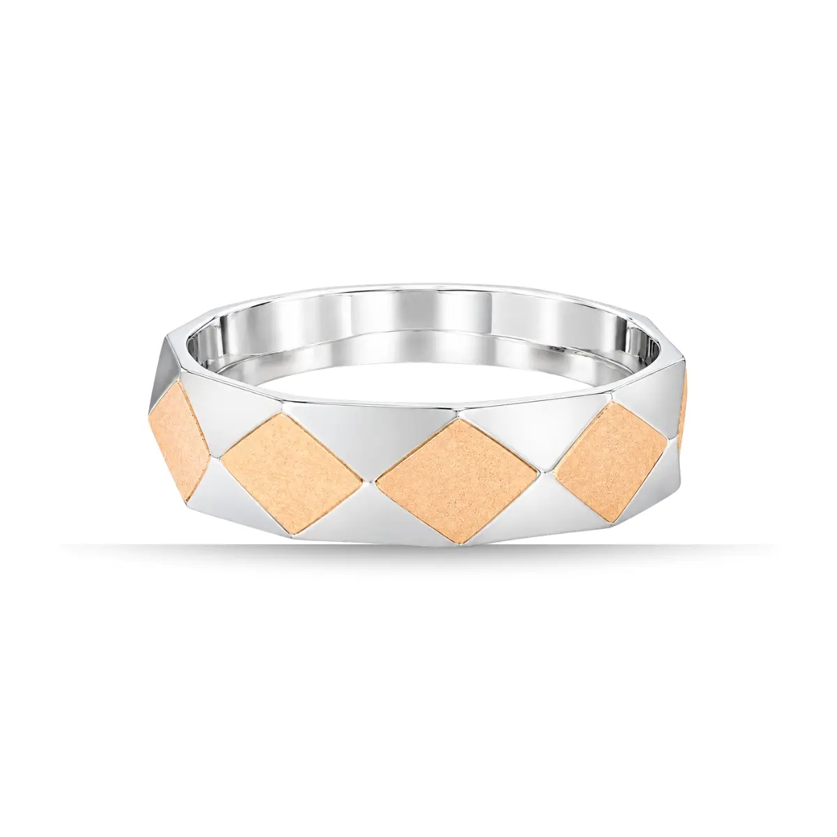 925 Sterling Silver Elegant Geometric Design Band For Men And Women